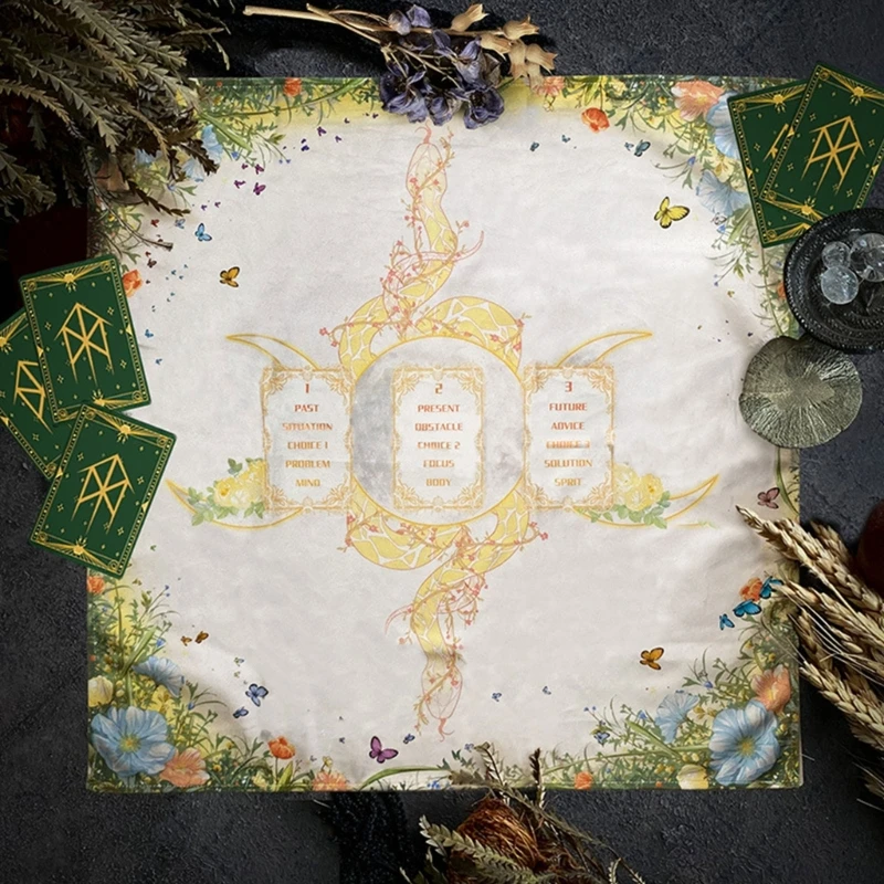 11UE Card Reading Astrologys Altars Cloth Tarots Tablecloth Divinations Tablecloth