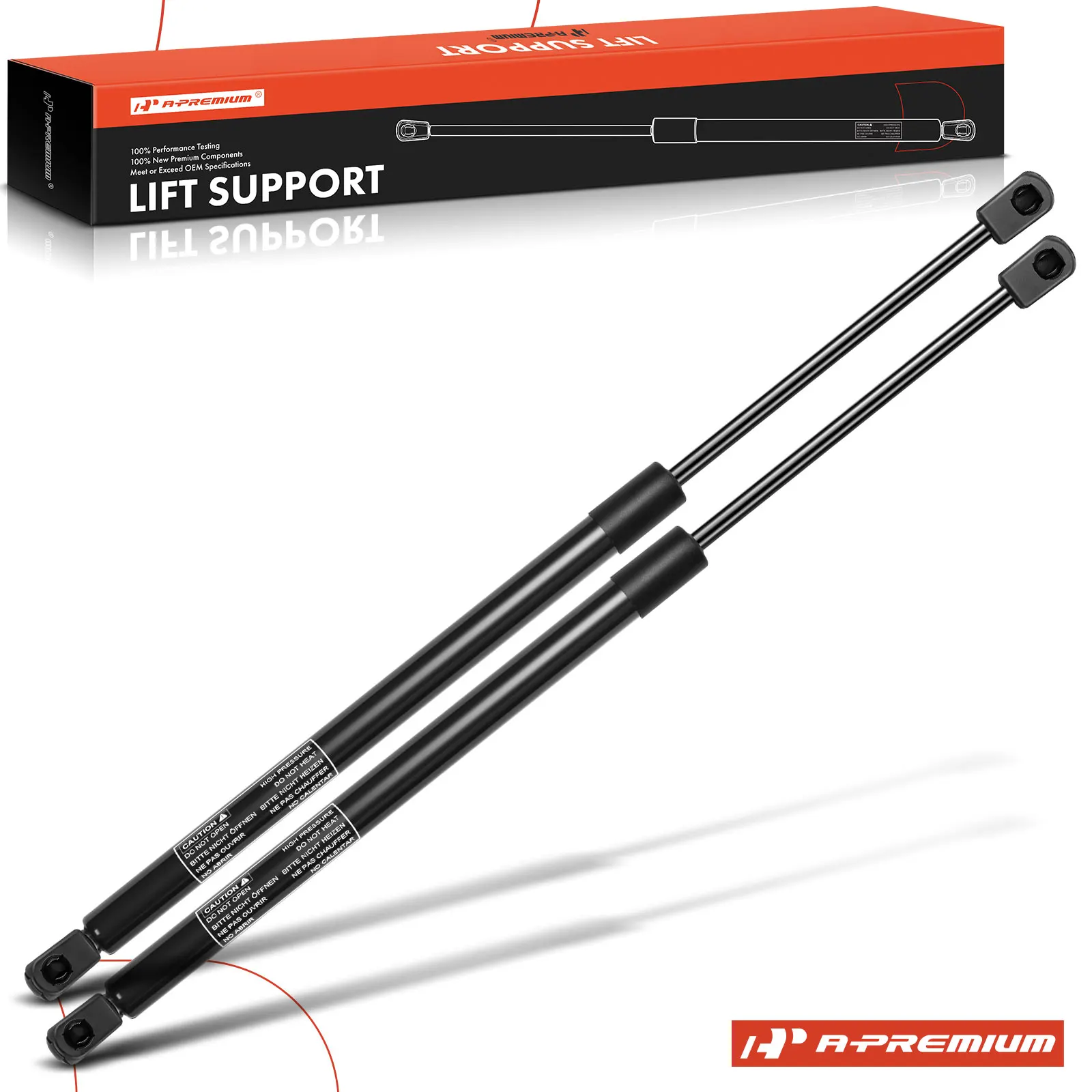 A-Premium 2Pcs Tailgate Liftgate Lift Supports Shock Struts for Ford Windstar 1995-1998