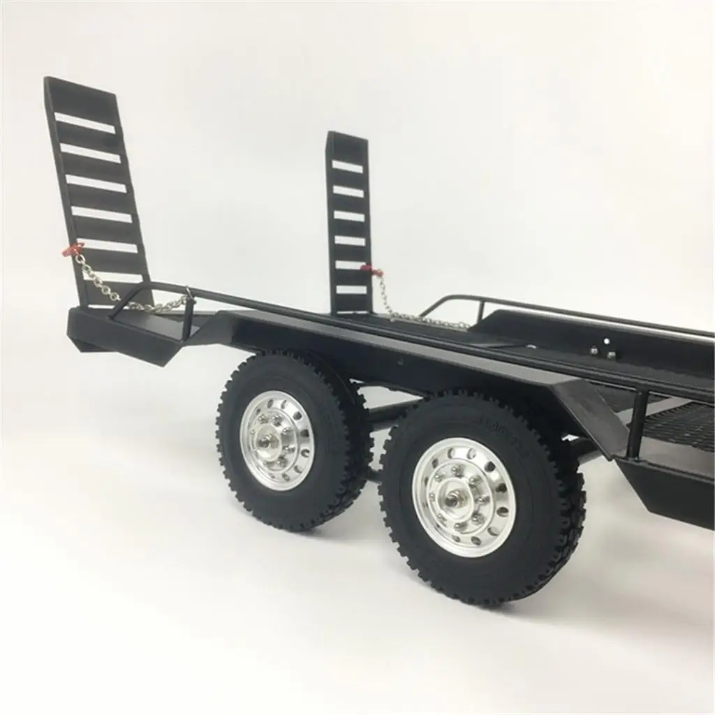 Accessoire métallique robuste pour remorque de camion de voiture RC Crawler, pour les passionnés de télécommande à l'échelle 1/10