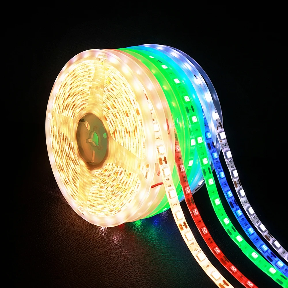 

DC 12 V LED Strip Lights 5050 SMD RGB Led Light Flexible Ribbon Waterproof 1M - 5 M Tape Diode TV Backlight Decoration Lamp