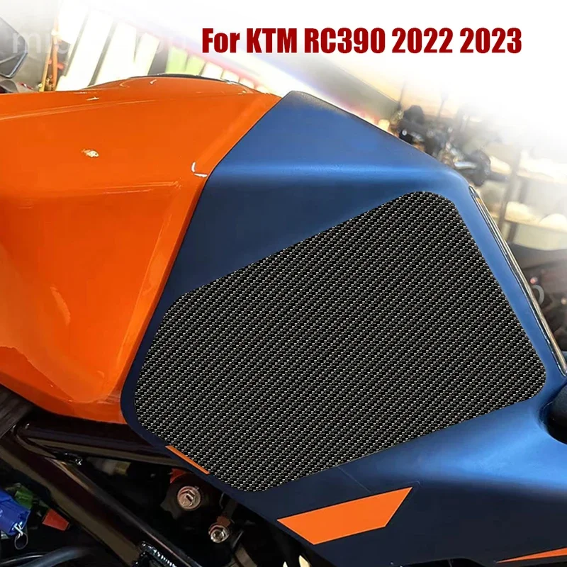 

Motorcycle Tank Traction Pad Anti Slip Sticker Gas Knee Grip Protector For KTM RC390 2022 2023