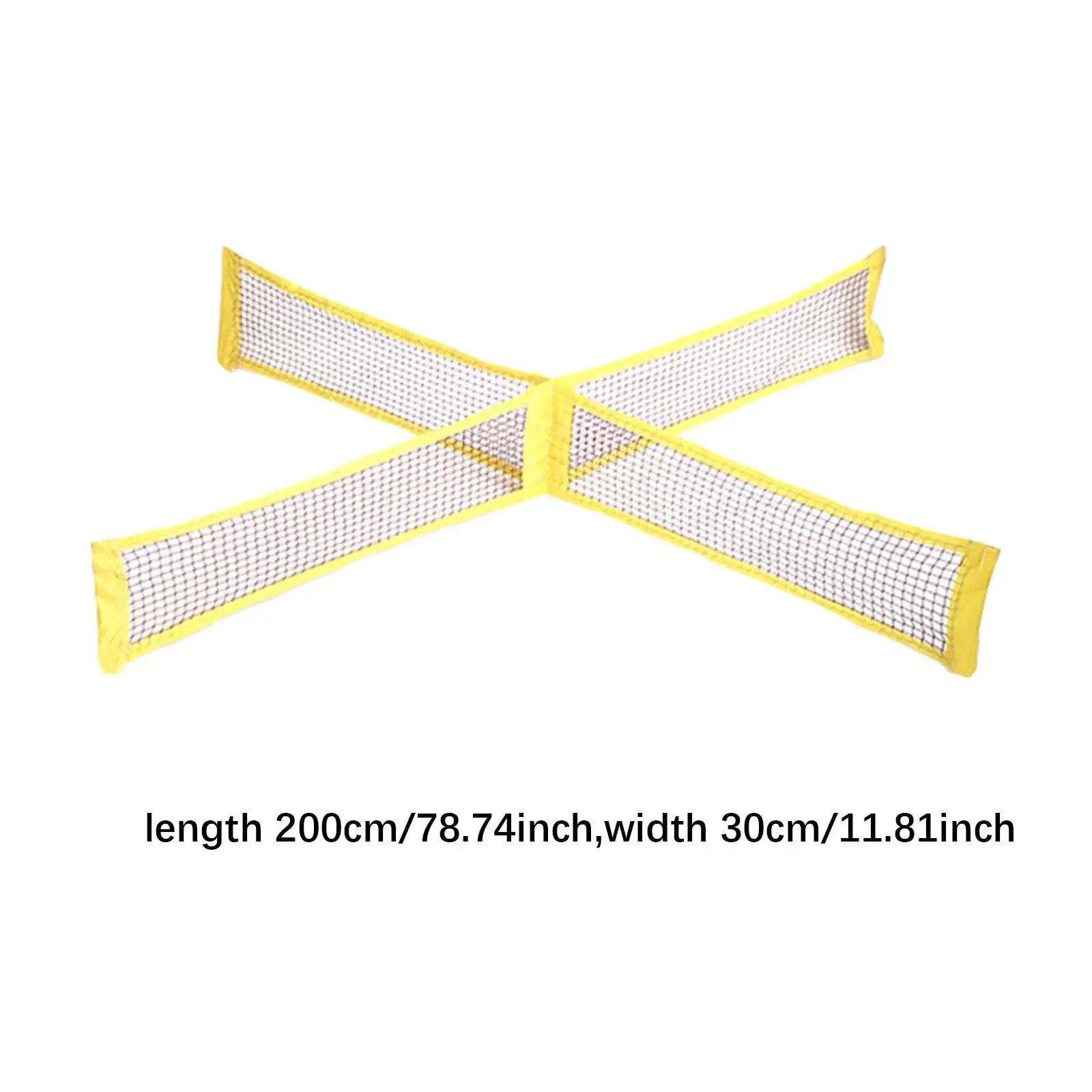 4 Way Volleyball and Badminton Net for Adults Kids Professional Four Square Volleyball Game Handball Netting for Park Backyard