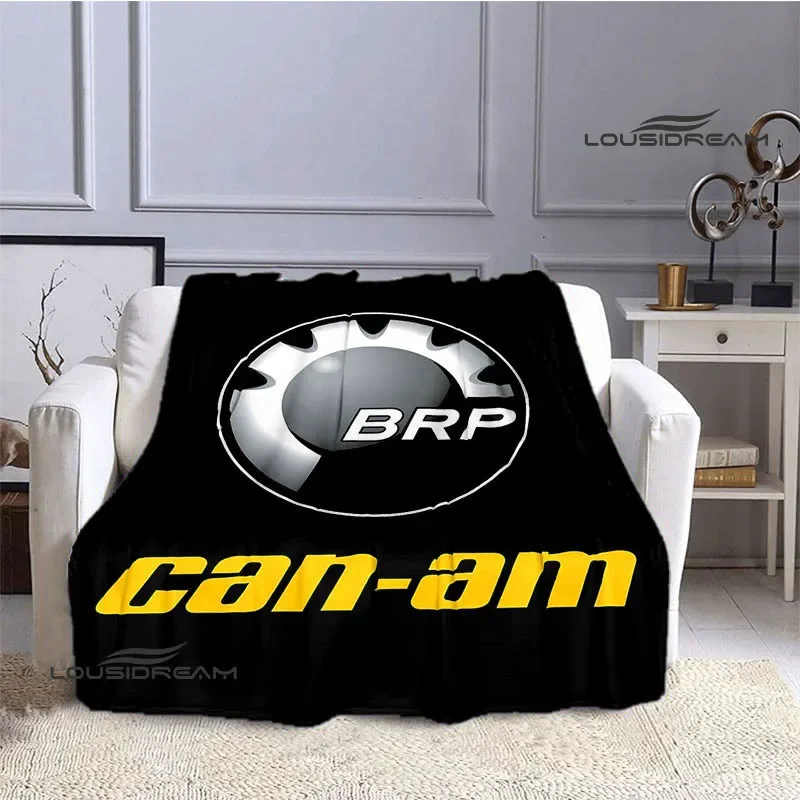 Can-AM motorcycle logo print blanket Flange Warm blanket Soft and comfortable blanket blankets for beds birthday gift