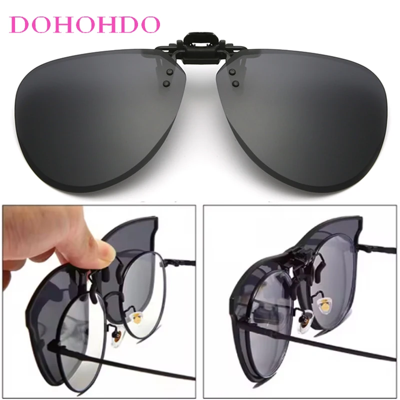 

Photochromic Polarized Clip On Sunglasses Lens Men Women Day Night Vision Lens Anti-UV Sports Driving Sun Glasses UV400 Goggles