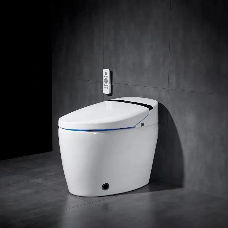

Hotel Luxury Smart Toilet Multifunctional Remote Control Elongated Bowl Advanced Seat Heating Water Closet Bathroom Accessory