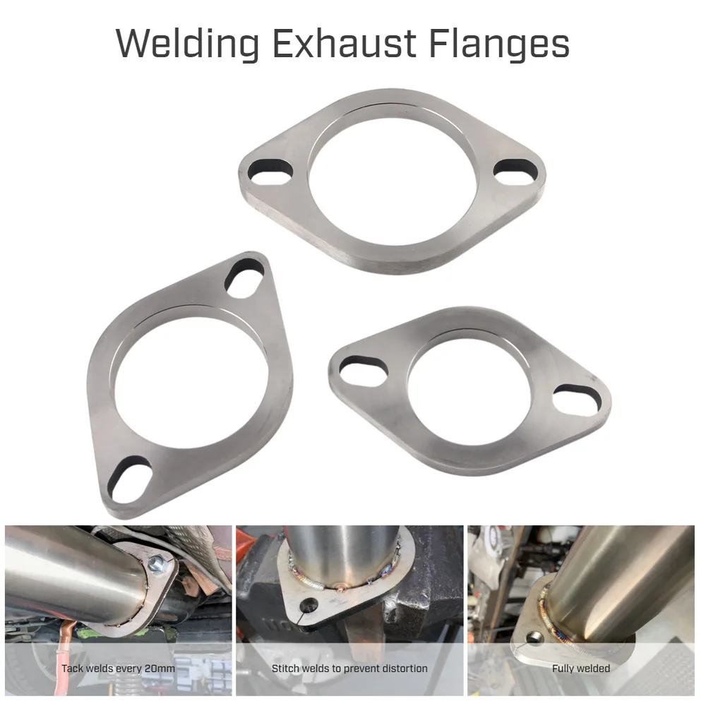 2/2.5 /3 inch 304 Stainless Accessories  52mm 64mm 77mm Exhaust Muffler Flange Exhaust Pipe Connection Joint