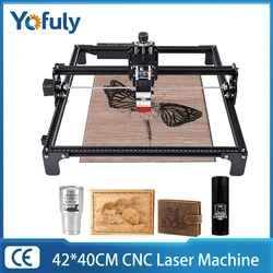 Yofuly Free Shipping CNC 4240 Engraving Machine For Metal Work Area 42*40cm 40w Laser Engraver Cutter Machine Wood Leather Acryl