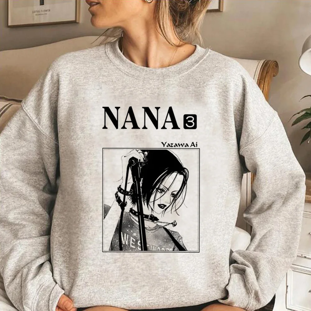 Nana Anime hoodies women sweat y2k gothic Hood women long sleeve top sweater