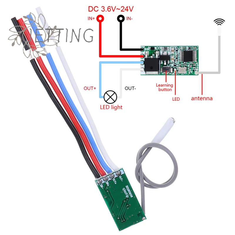 Hot 1Pc 433 Mhz 1CH…