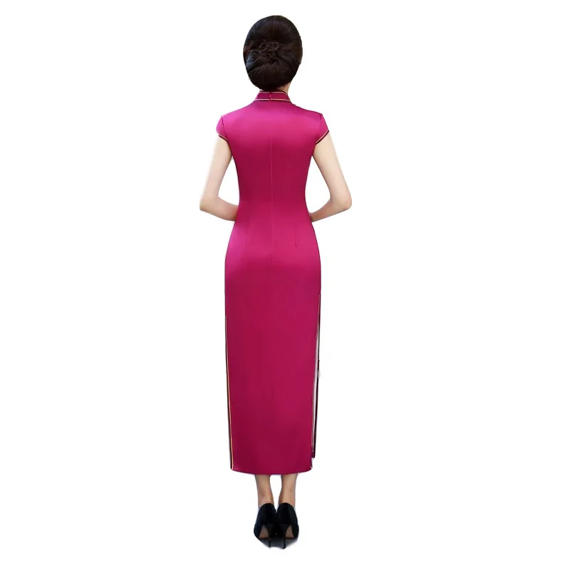 S-5XL Party Cheongsam Vintage Chinese Style Spring Long Evening Dress Oriental Woman Elegant Qipao Vestido