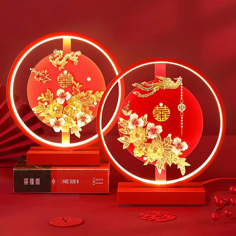 

Wedding gifts for the bride, girlfriends and friends, high-end long lamp, desk lamp ornament, wedding room decoration