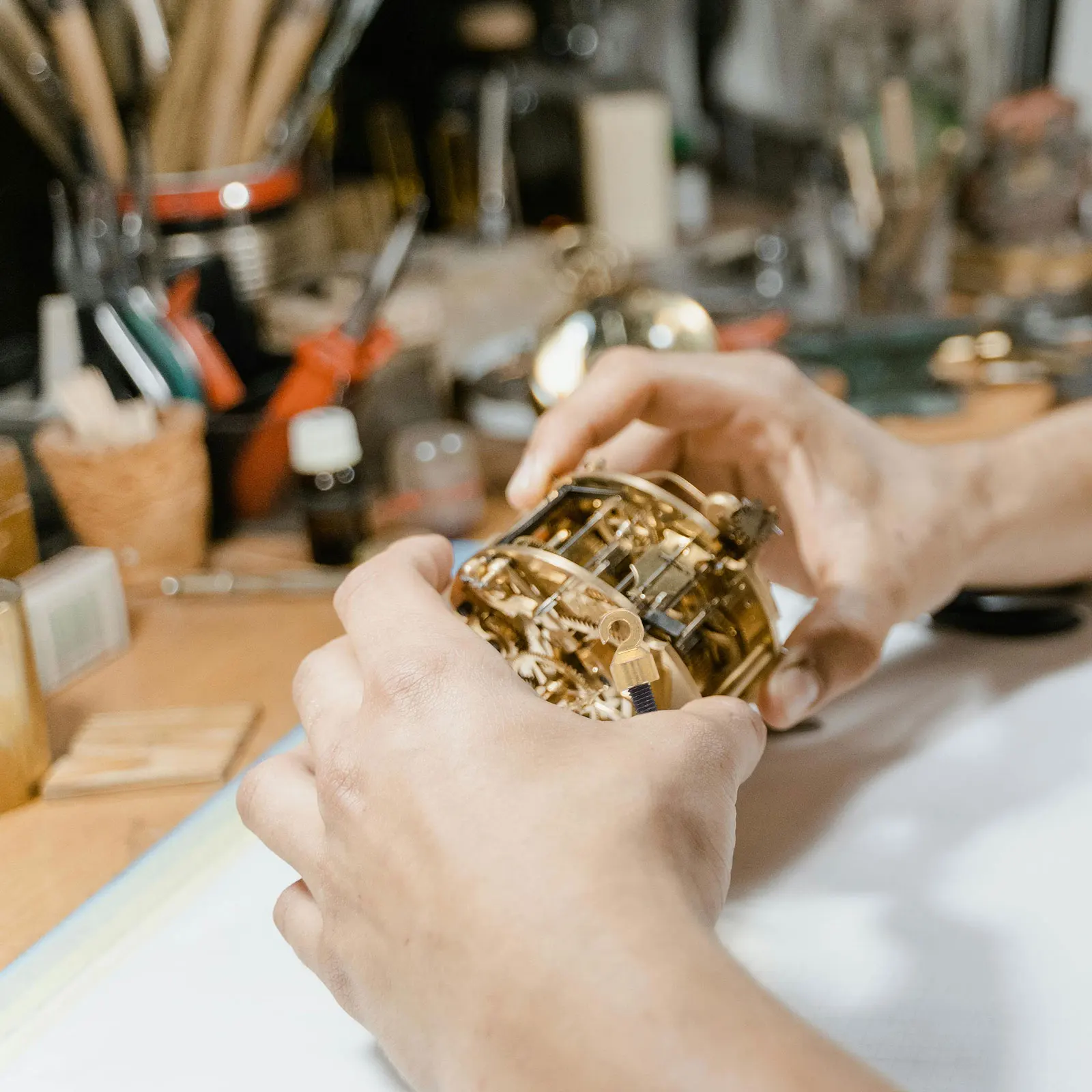 

Grandfather Clock Weights Heavy Repair Part with Shell Hook Nut Set for Vintage Wall Clocks M5