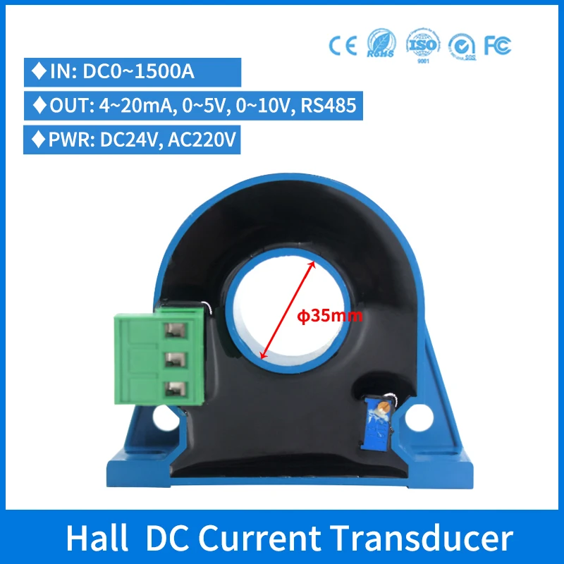 

Factory Price Hall Effect Current Sensor DC CT 800A 2-wire Closed Loop Split Core 4-20ma DC Current Transducer