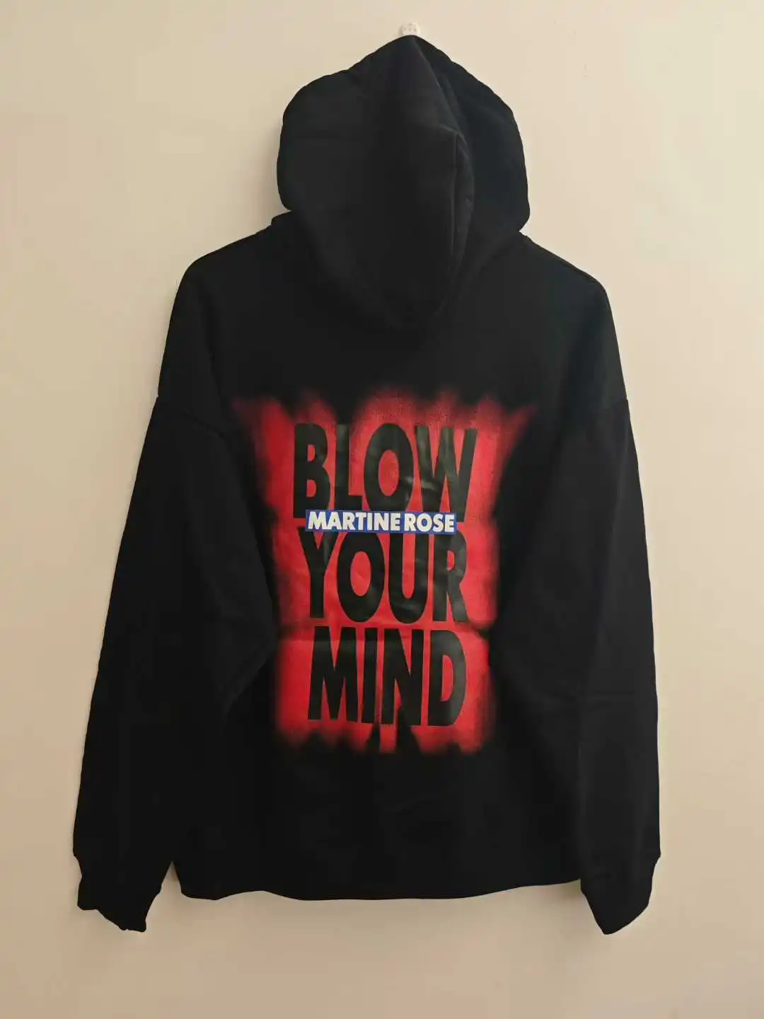 

2025 Высокое качество MARTINE ROSE пуловеры с буквенным принтом черная толстовка с капюшоном для мужчин и женщин флисовые толстовки