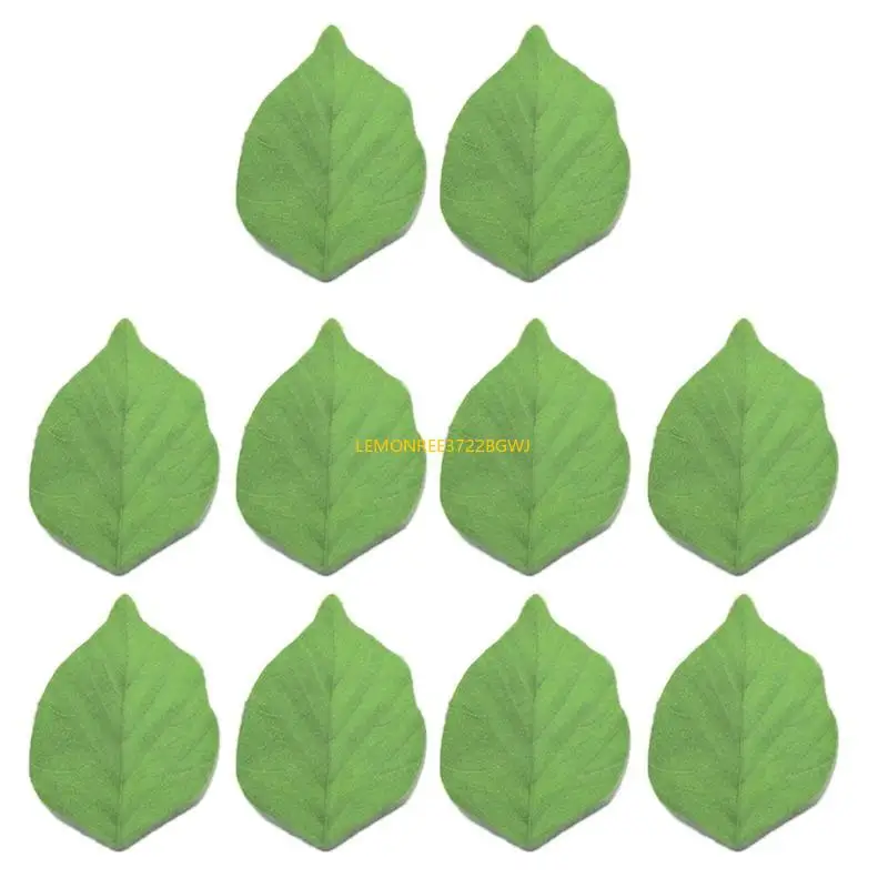 

C90C Leaf Shaped Note Paper Unlined Adheive Notes Small Notepads Reminder on Book Notebook Calender Fridges Computer
