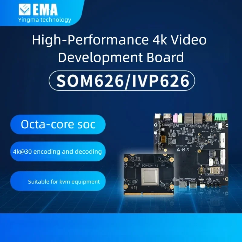 

EMA Technology Hi-Sili-con SS626 is suitable for KVM industry 8-core 4.8Tops AI embedded development board