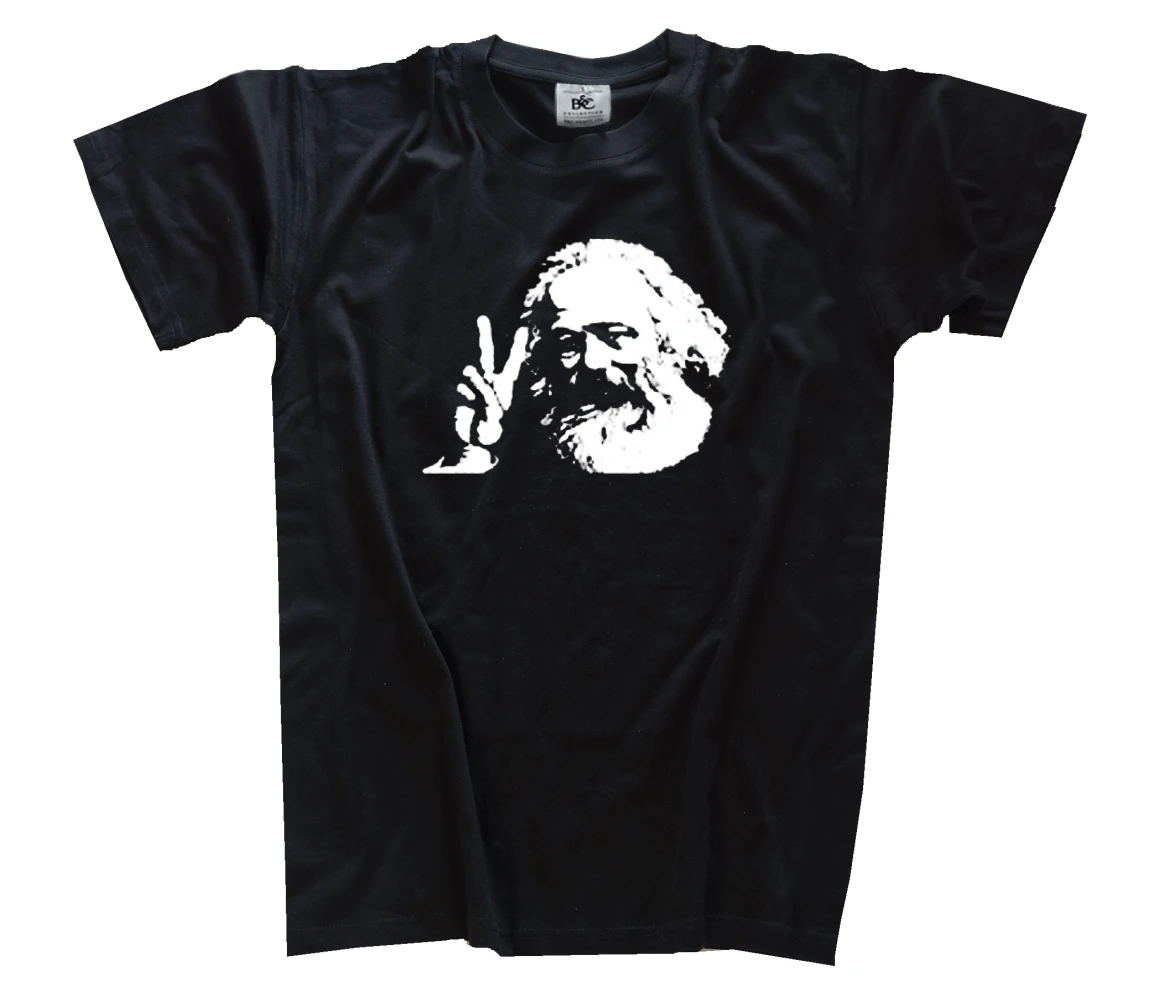 Karl Marx - Hand Harmony VICTORY Comunismo Fun Sayings Camiseta S - 3XL