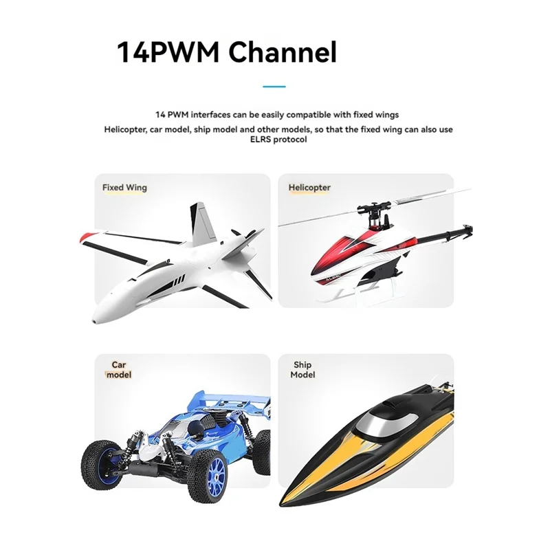 

New-For BETAFPV Superp Diversity Receiver RX 14CH With 2 Antenna Dual Reception For RC FPV Airplane Boats Drones