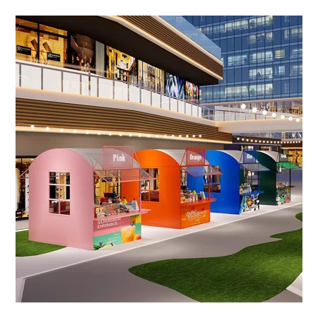R*- Exhibition Market Display Street Stall Easy Setup Outdoor Pop-up Craft Vending Booth