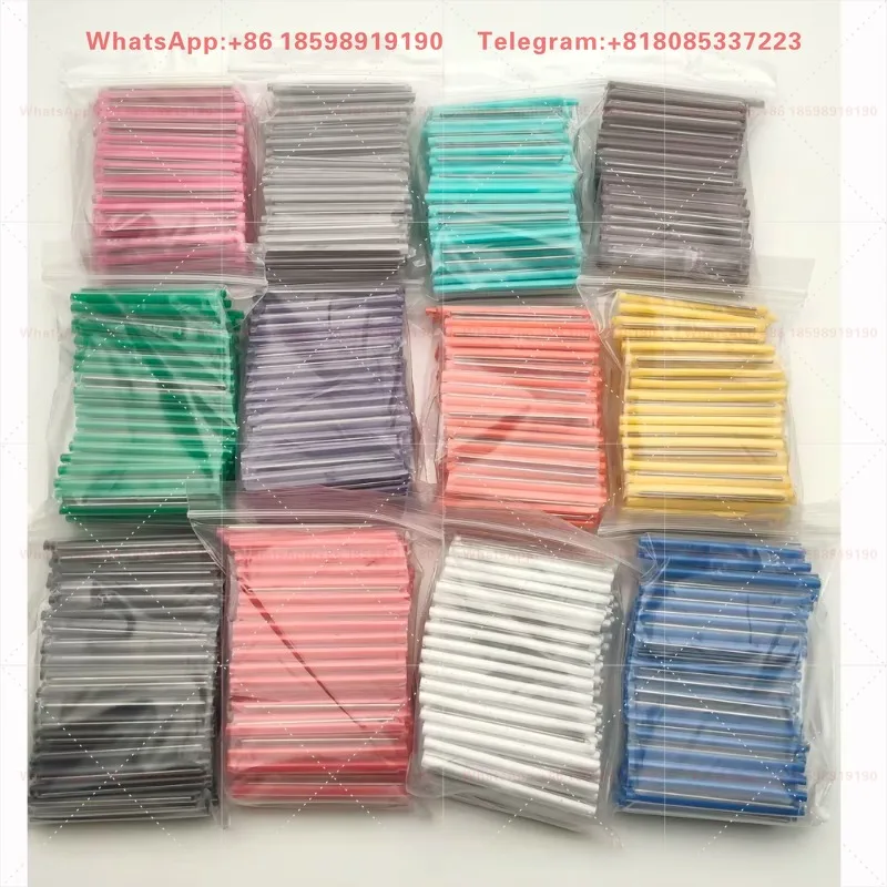 1200pcs 1.2*/45/60mm 12 Opaque Color 1 Rod Fiber Optic Fusion Splice Protection Sleeves Colorful Heat Shrinkable