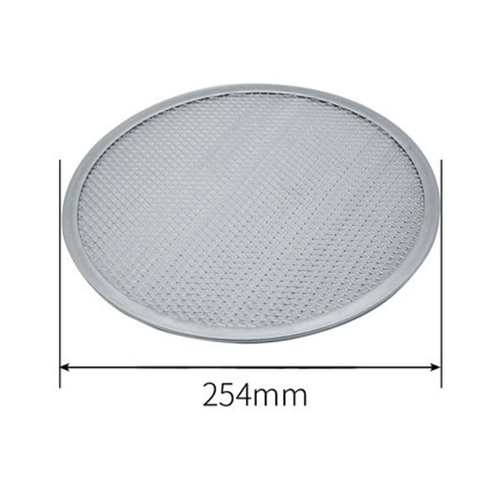 Round Pizza Stone Non-Stick Aluminum Mesh Pizza Screen Pasta Baking Tray Net Pizza DIY Pizza Screen Baking Tray