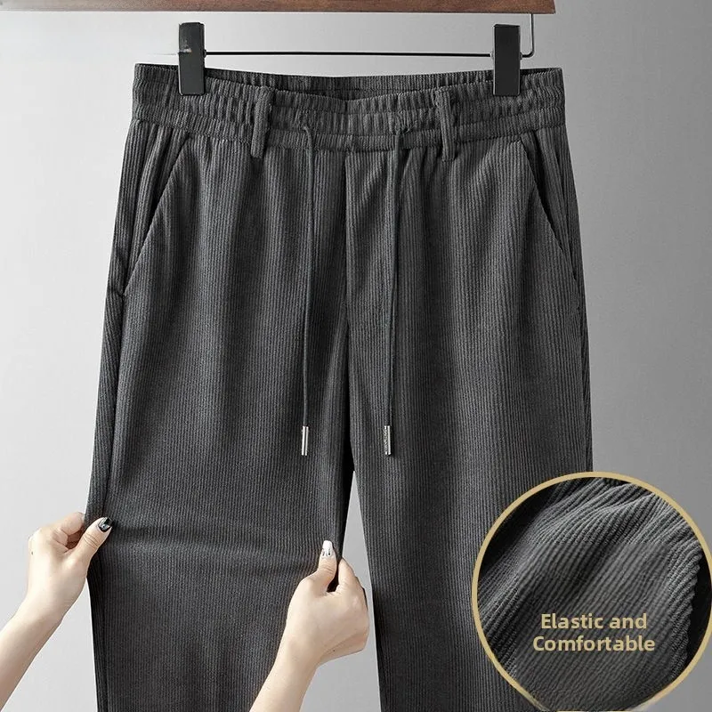 

Men's Casual Corduroy Pants Thiened Warm Straight Leg Loose Large Size Faionable Autumn Winter New Arrival