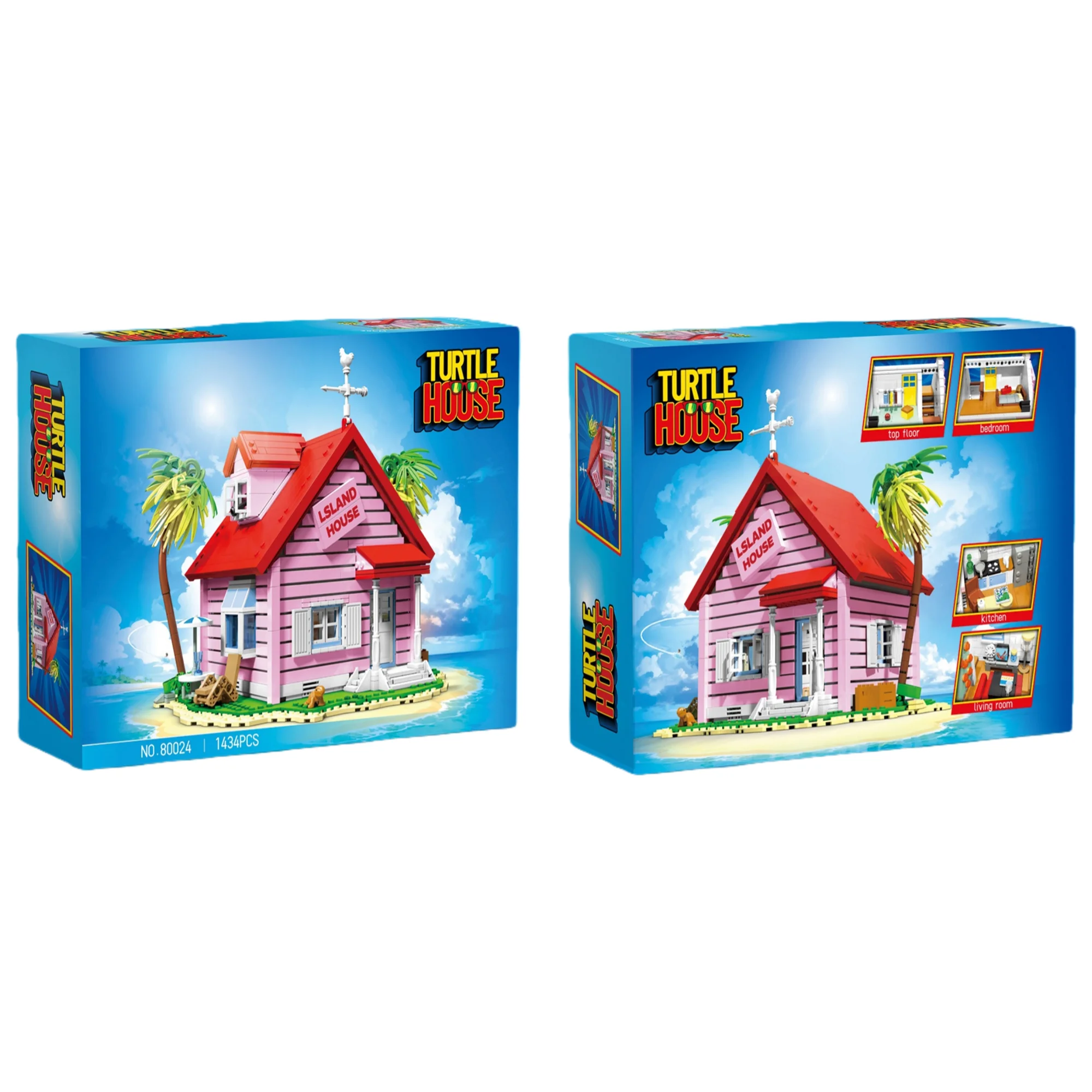 80024 Street View Ocean View House, Modelo Arquitectónico de Bloques de Construcción, MOC, Modelo de Partículas Pequeñas, Juguete de Ensamblaje, Regalo de Cumpleaños para Niños