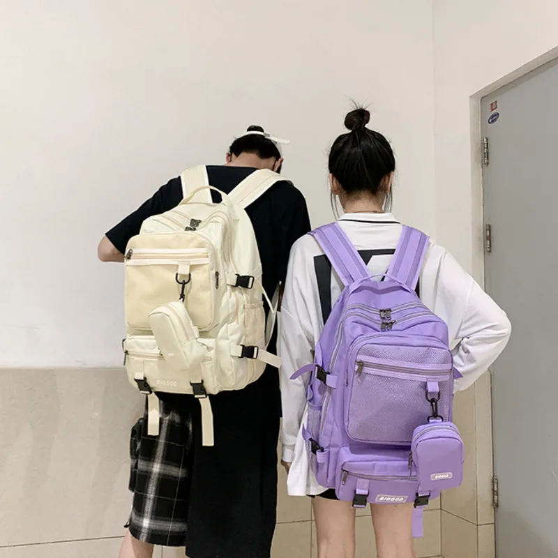 

Korean Schoolbag Female Student Backpack Fashion Boy Backpack Computer Bag Femal School Backpack Large Capacity School Bags