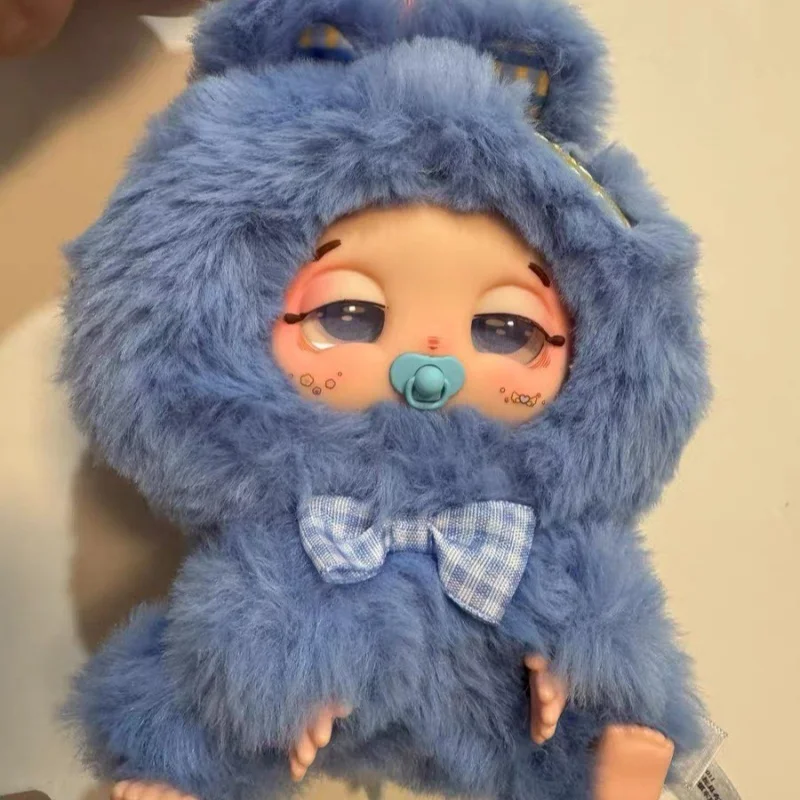 ﻿ 2025 New Babythree Trapped Bag Lucky Delivery Plush Blind Box Cute Doll Trendy Play Ornament Bag Pendant Keychain Girl Gift