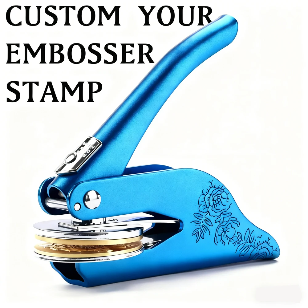 

Custom Embosser Stamp LOGO DIY Personalized Book Embosser Seals for Letter Head Wedding Envelope Graduation Christmas Decoration