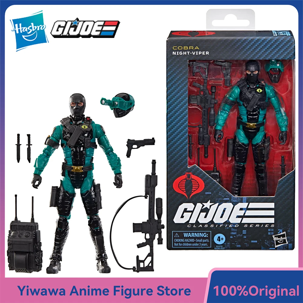 

Оригинальный НОВЫЙ Hasbro G.I. Серия Joe Classified # 187 Night-Viper 6-дюймовая аниме-фигурка солдата, хорошая модель игрушки, подарки