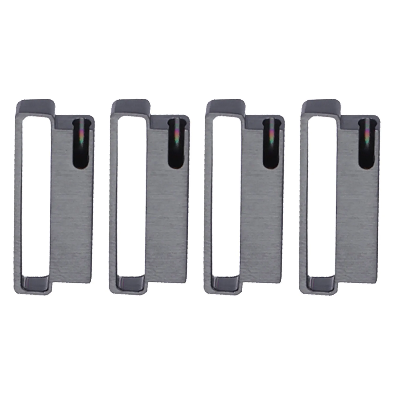 

4pcs Stainless Steel Watch Band Connector Durable Compatible Smart Watch Strap Buckle Adapter Fits Steel Silicone Bands
