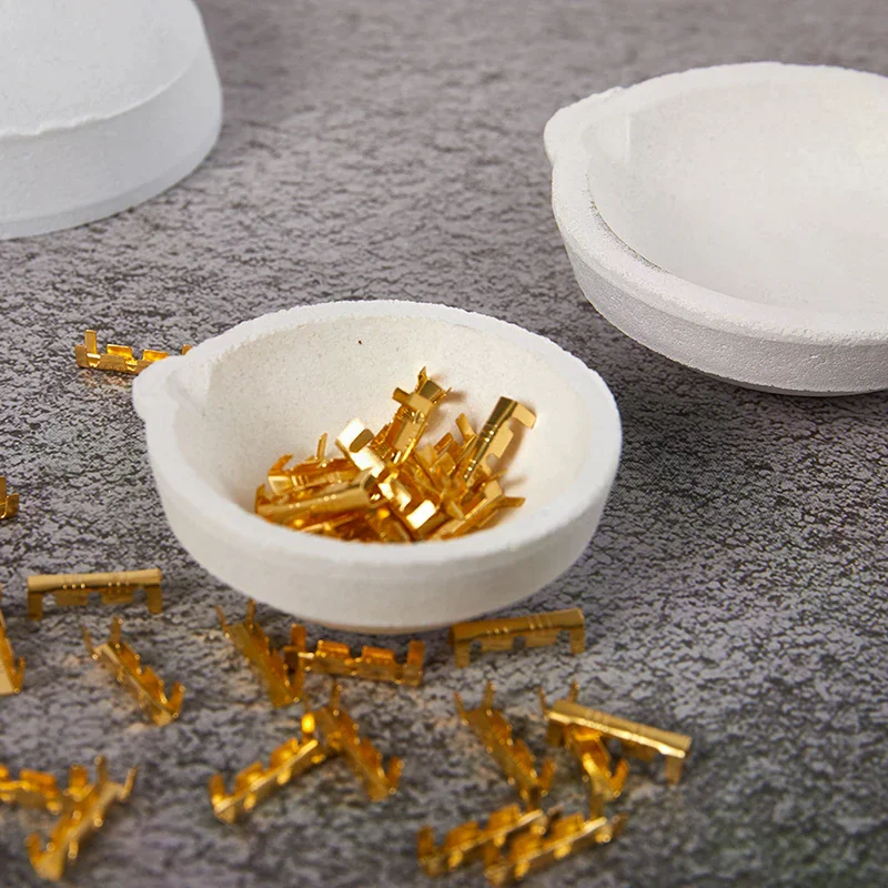 Tygiel kwarcowy wysokotemperaturowy do topienia, miseczka, pojemnik do odlewania złota, srebra i innych metali, do wyrobu biżuterii.