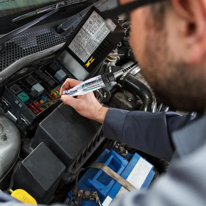 LED Bulbo Automotivo Circuito Tester, Auto Elétrica Luz Ferramenta, Sonda de Aço Veículo Circuitos, Baixa Tensão DC Luz, RV