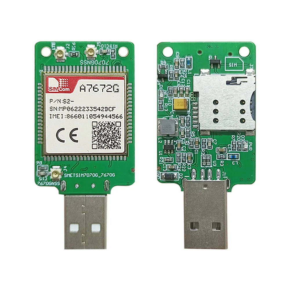 SIMcom A7672G USB ключ 4G Модульная плата LTE Cat1 модуль 1 шт.