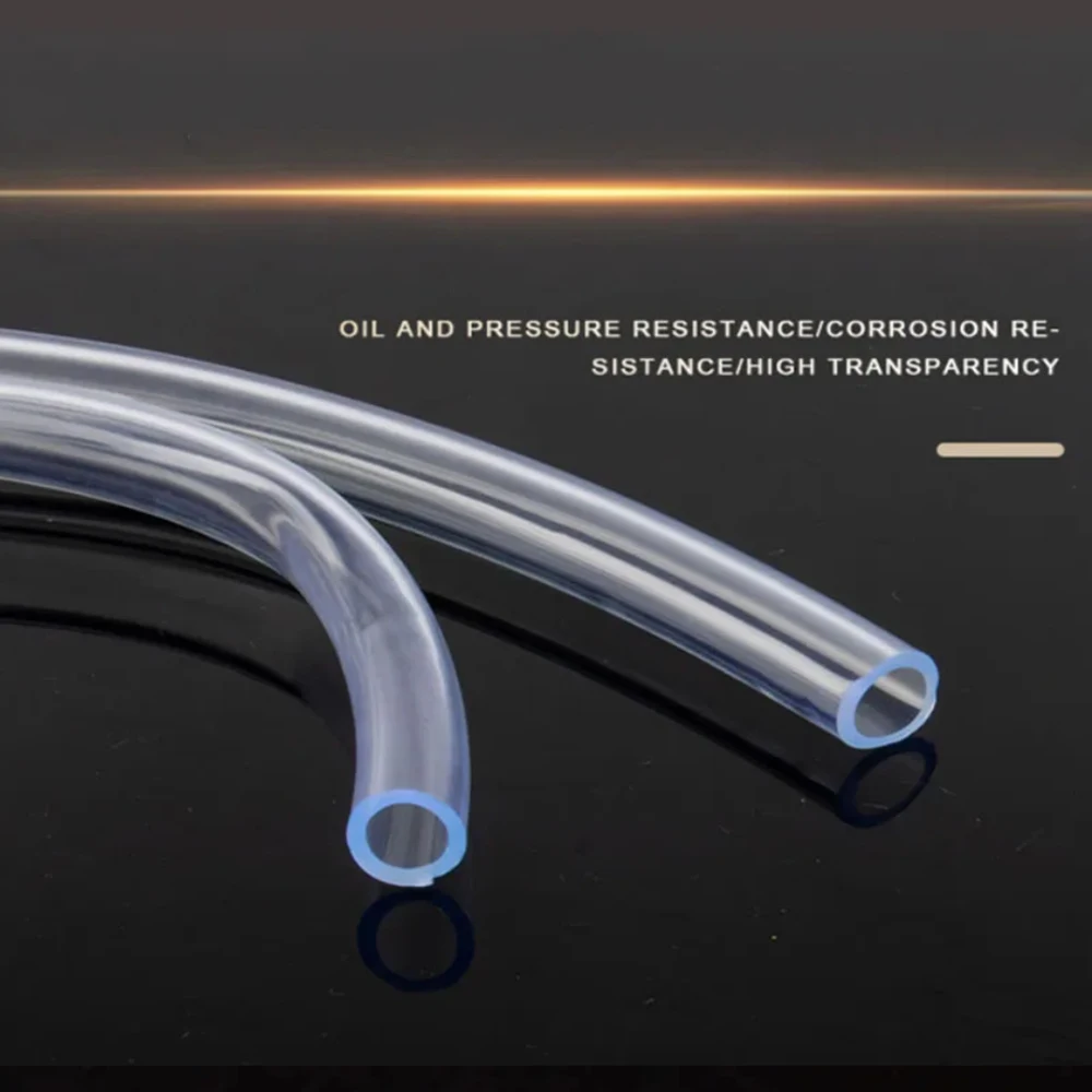 1/2/3/5M PVC Transparent Hose Plastic Pipe Thickened Oil Pipe Horizontal Pipe Corrosion-Resistant Liquid Delivery Pipe