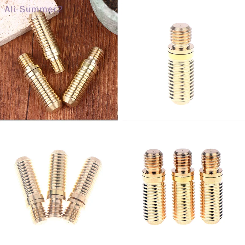 

{MX} 1/2Pcs Pool Cue Extension Screws Brass Billiard Cue Screws Pool Cue Tip Connecting Screws Joint Hardware