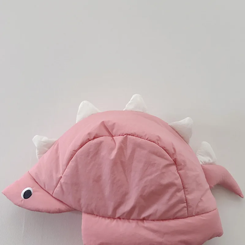 Chapeaux Ushanka de dinosaure de dessin animé pour garçons et filles, protection des oreilles coupe-vent pour enfants, casquettes chaudes et douces