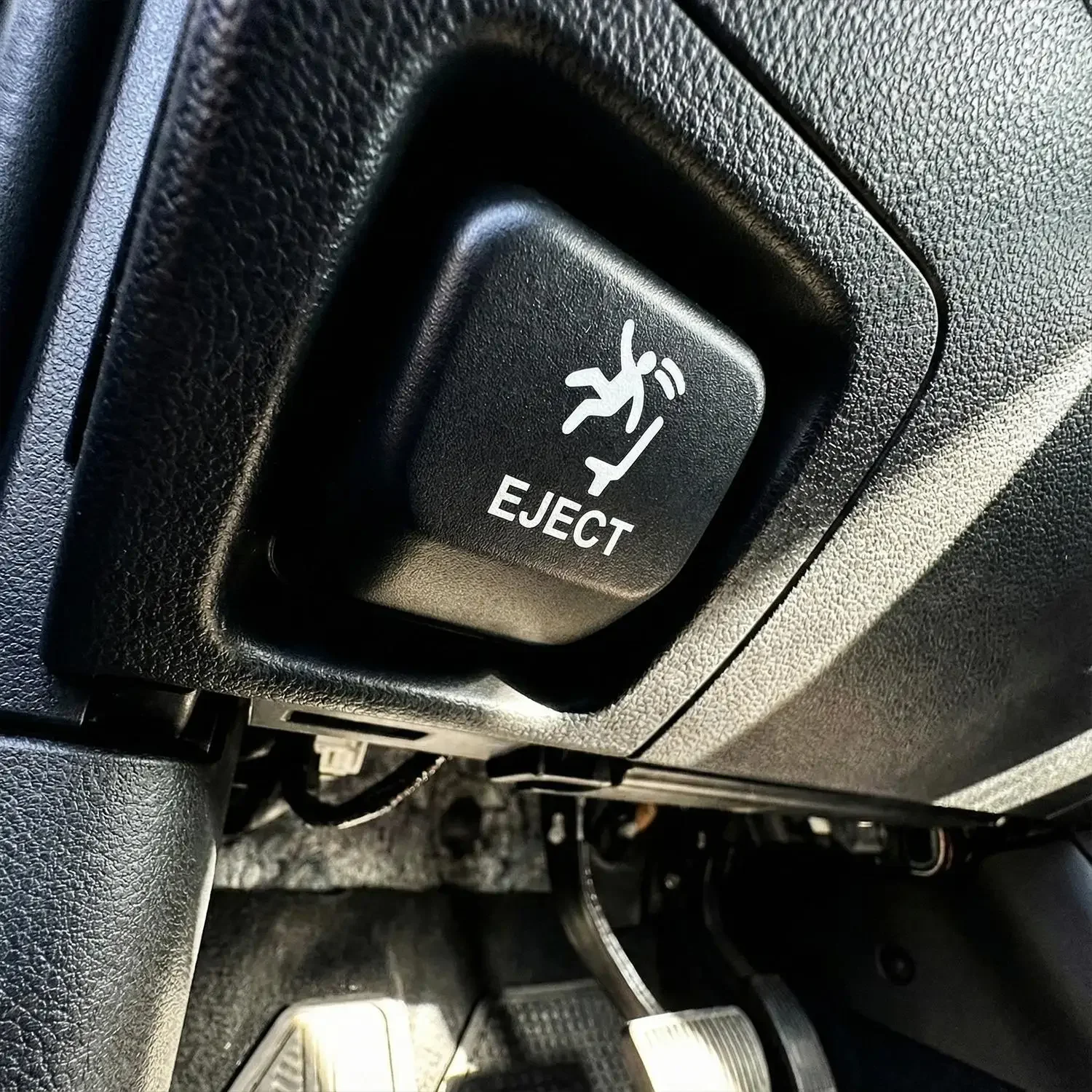 Lustiger Pop-Up-Aufkleber für den Auswurfknopf: Humorvolle 'EJECT'-Aufkleber, wasserdichtes PET-Dekor für den Innenraum, Geschenk für Auto-Tasten – Detail 5