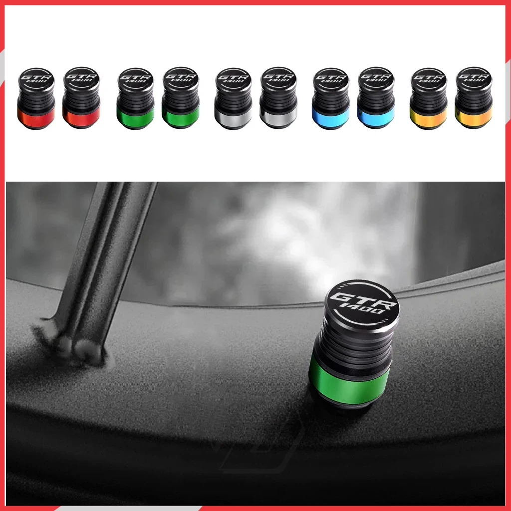 

for Motorcycle Accessories Kawasaki GTR1400 GTR 1400 Motorcycle Wheel Tire Dustproof Valve Cover