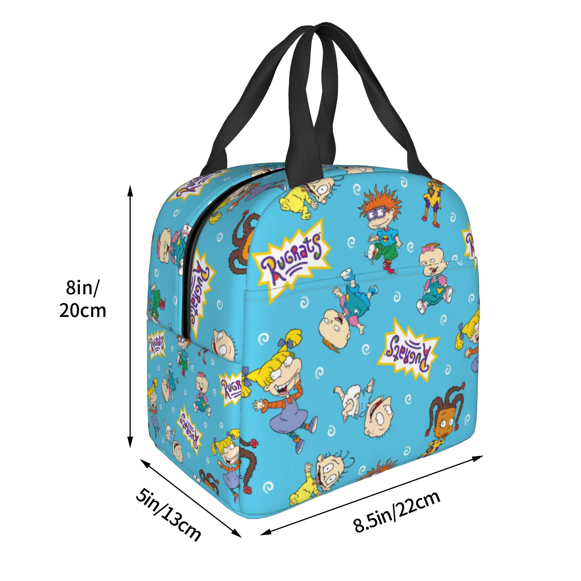 R-Rugratsd Portable Lunch Boxes for Women Leakproof Funny Naughty Child Cooler Thermal Food Insulated Lunch Bag Office Work - view 3