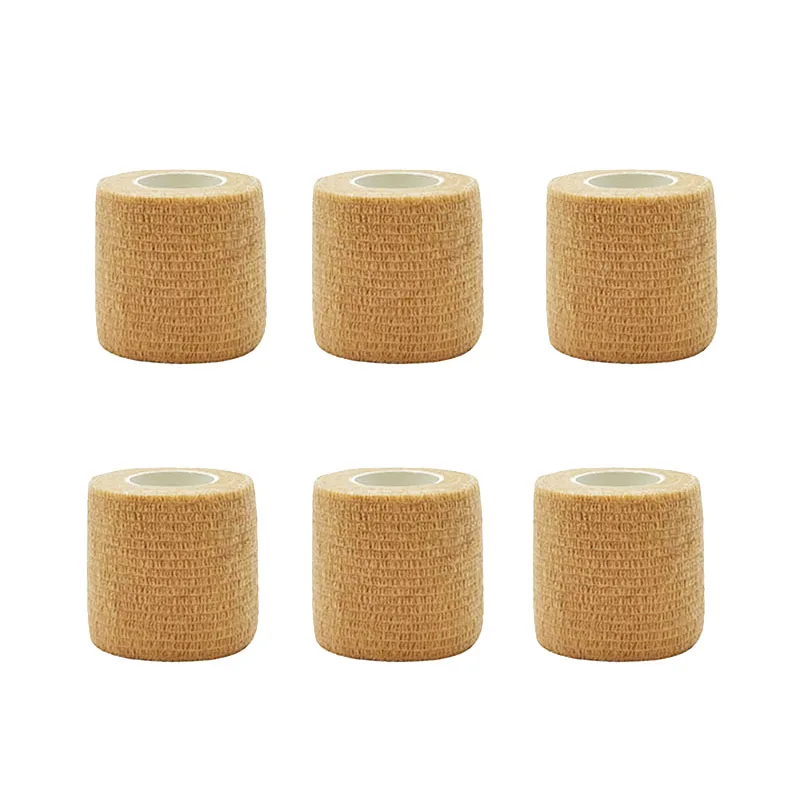 10 Rolls Adhesive Bandage Skin Elastic Breathable Sports Non-woven Wrap Finger Tape For Wrist Ankle First Aid Sports Bandage