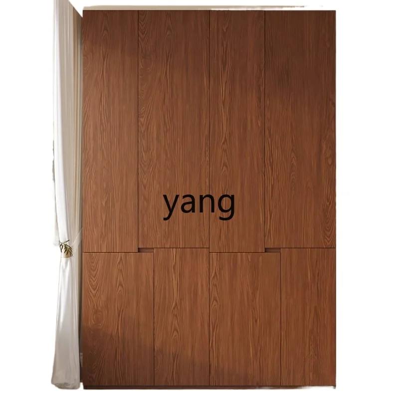 

LTT solid wood wardrobe new home simple segmented antique four-door wardrobe locker