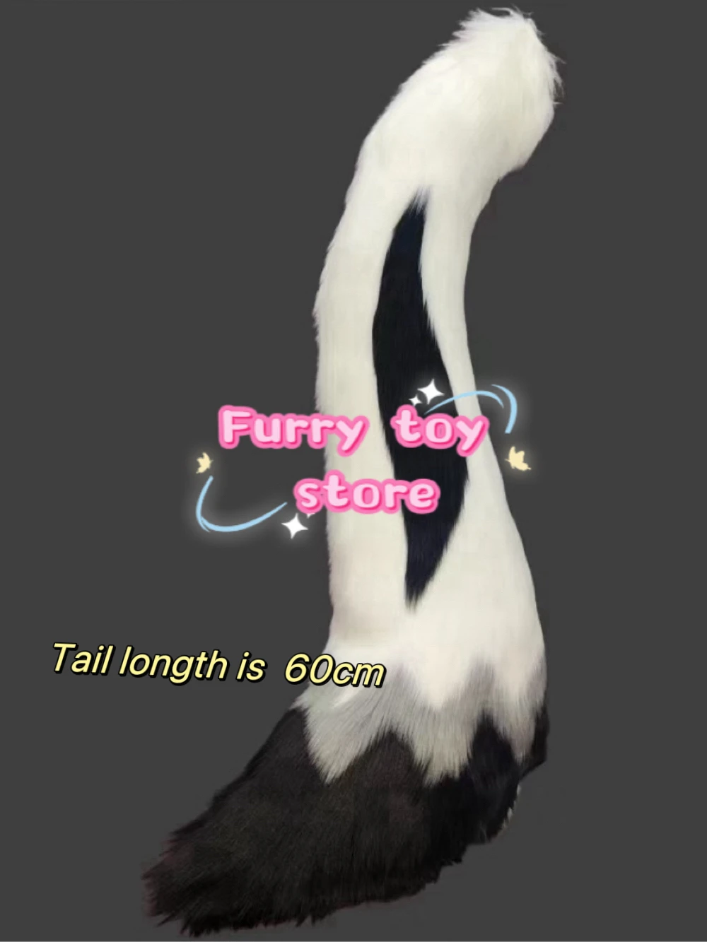 Furry Tail Fursuit Kigurumi Animal  Cute Cosplay Costume Furry Suit Accessories Deer Hare Sheeptail Cartoon