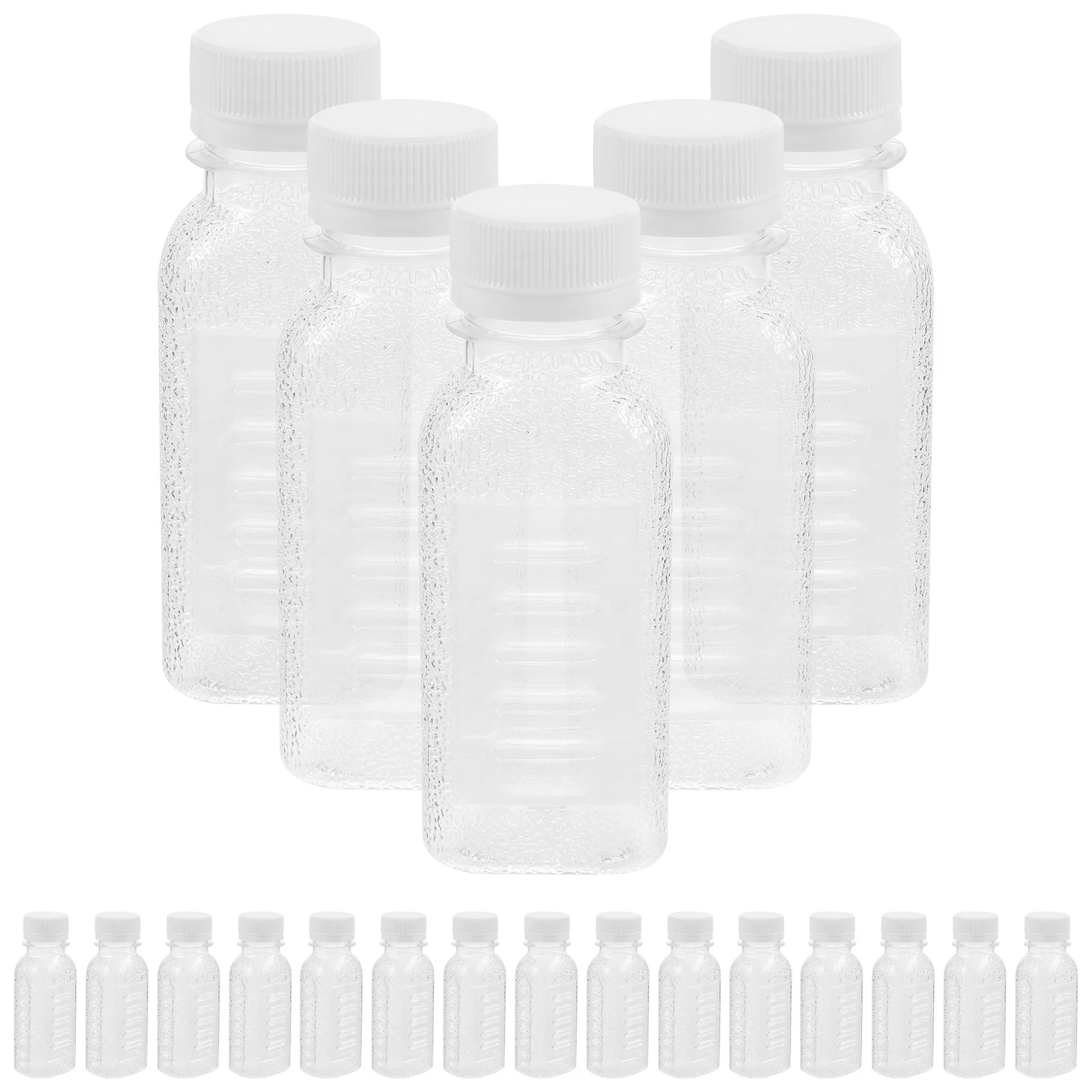 10 Pcs Milk Bottle Waterbottle Outdoor Juice Bottles Drink The Pet Empty Travel Multi-function