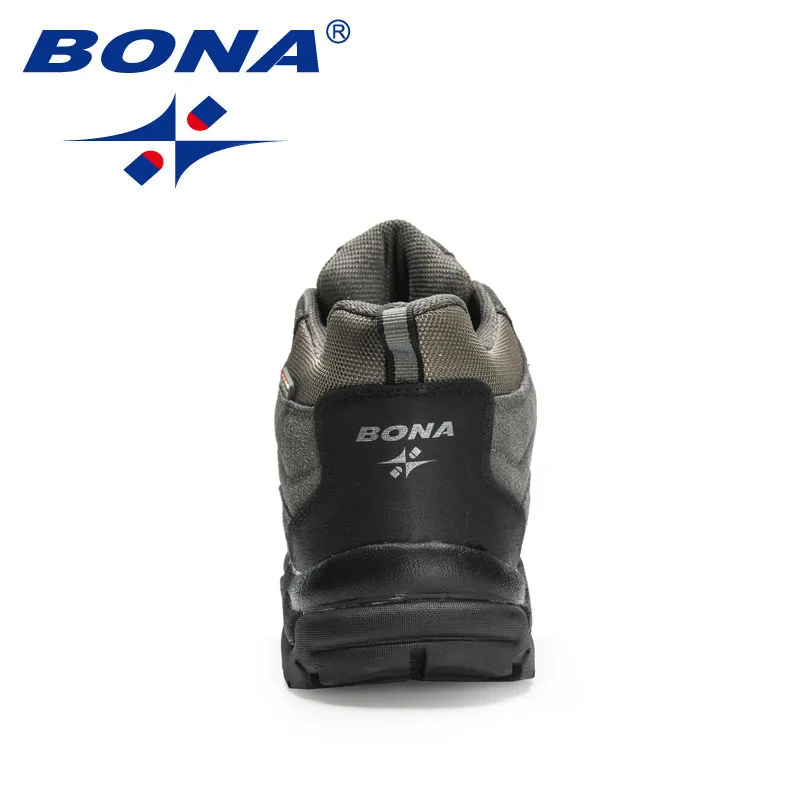 BONA 2023 New Designers Non-slip Wear-resistant Breathable Hiking Shoes Men Outdoor High-quality Jogging Walking Shoe Mansculino