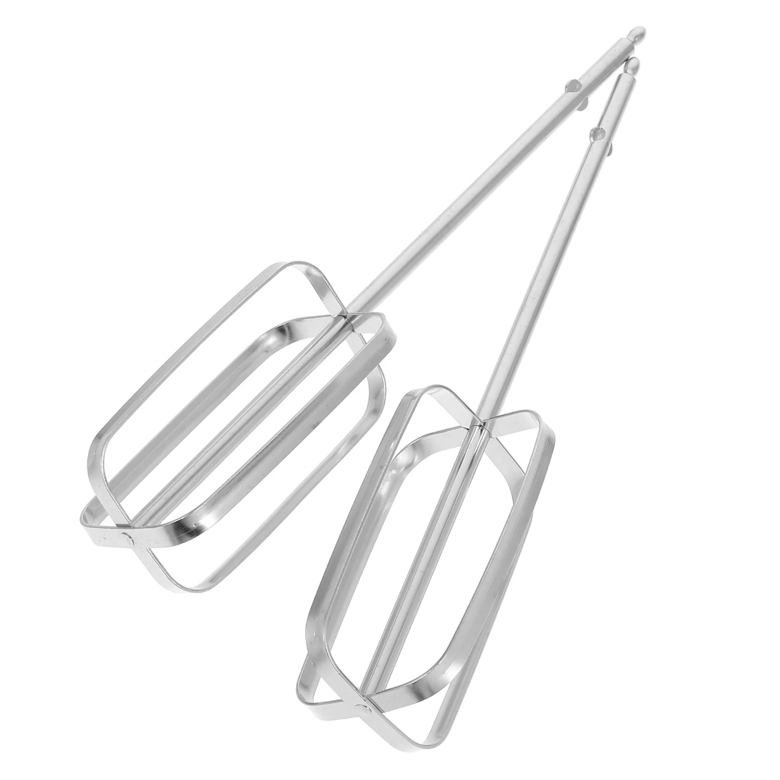 

2 pcs Electric Egg Beater Accessories Stainless Steel Baking Mixer 4 Blade Dough Replacements Hand Whisk Attachments Kitchen