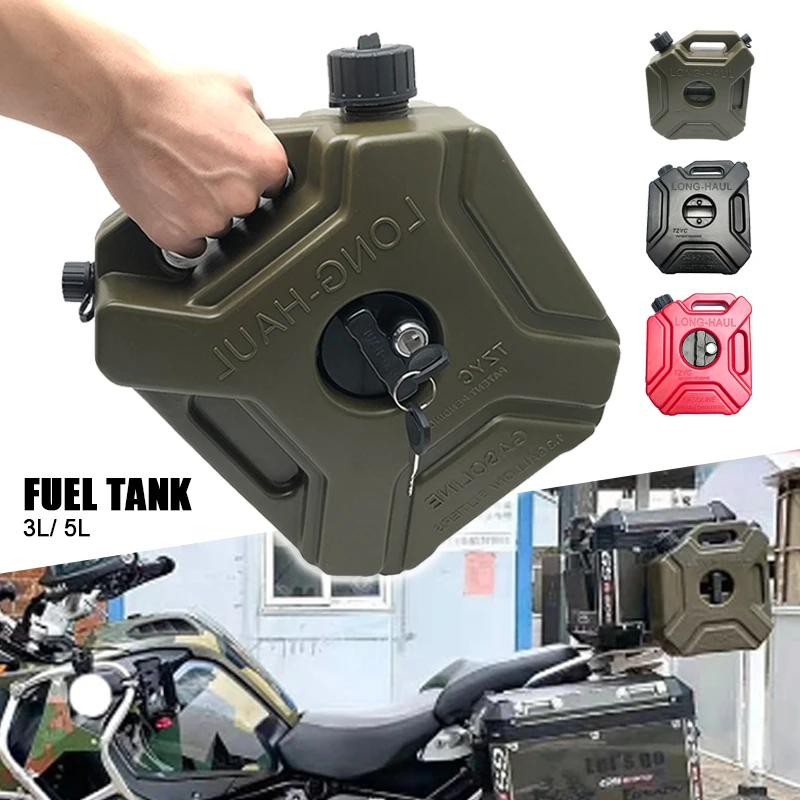 Motorcycle Jerrycan Gas Can Gasoline Oil Container fuel Canister 3L 5L Portable Plastic Cans Gas Fuel Tank Emergency Backup SUV