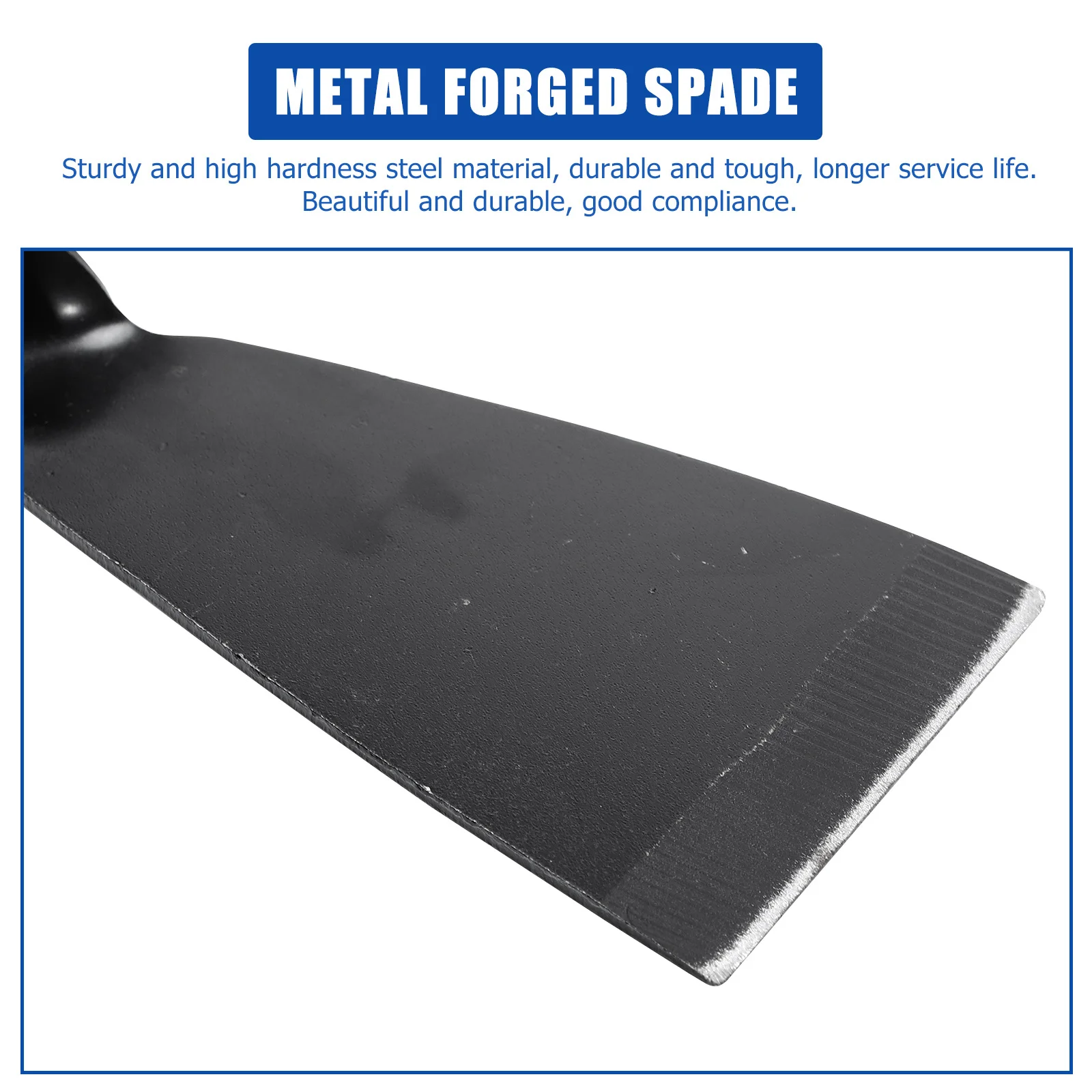 

1Pcs Rust Cleaning Shovel Steel Forged Spade Heavy Duty Floor Gardening Tool Multi Purpose Household Metal Shovel Head