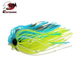 ESFISHING New Silicon Skirts 5pcs DIY for fishing lure more color skirt Soft Lure Hook wobbler minnow pike fishing